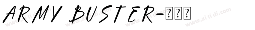 Army Buster字体转换